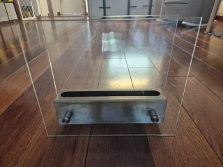 Chimenea Bioetanol Mesa Cristal y Metal