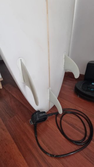 Tabla de surf blanca como nueva