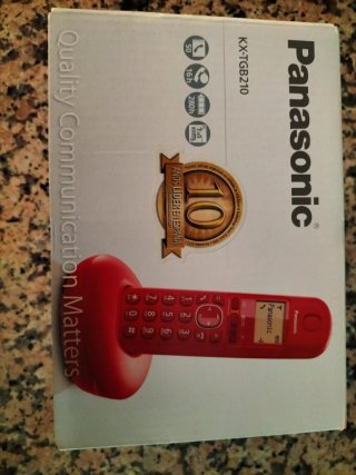 Teléfono Inalámbrico Panasonic KX-TGB210 Rojo