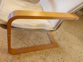Sillón Ikea Madera Blanco