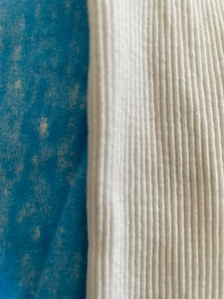 Maglia Uomo Collo V Coste Tg. S Bianca