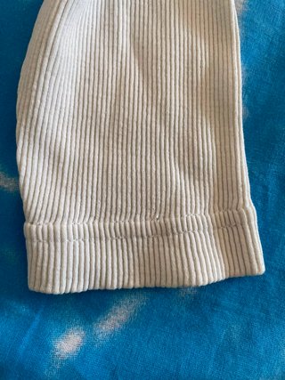 Maglia Uomo Collo V Coste Tg. S Bianca