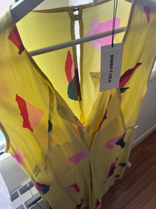 Vestido Bimba y Lola Amarillo Estampado