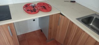 Mueble de cocina madera y metal