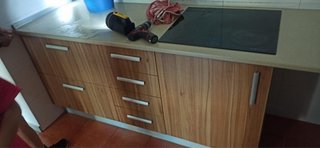 Mueble de cocina madera y metal