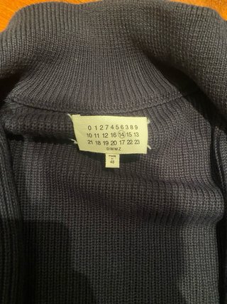Maison Margiela Jersey Azul Cuello Alto