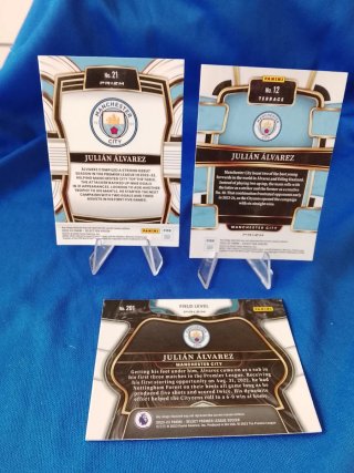 JULIÁN ÁLVAREZ X3 MANCHESTER CITY PANINI SELECT