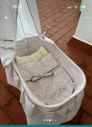Cuna Moisés para Muñecos Reborns 60cm
