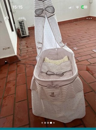 Cuna Moisés para Muñecos Reborns 60cm