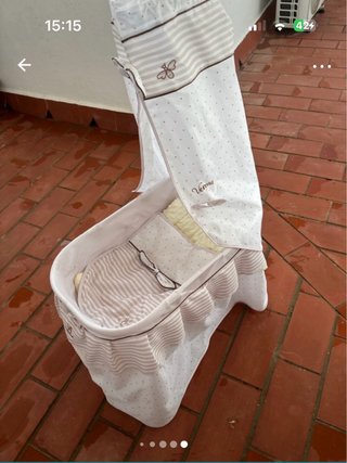 Cuna Moisés para Muñecos Reborns 60cm