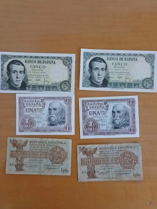 42 Billetes Españoles Colección