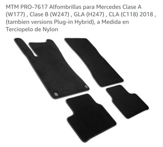 Mercedes Clase A/B/GLA/CLA, alfombrillas.