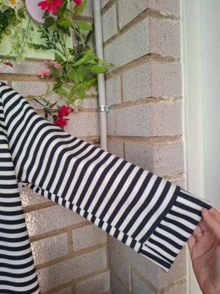 Chaqueta marinera de rayas azul marino y blanco ⚓️