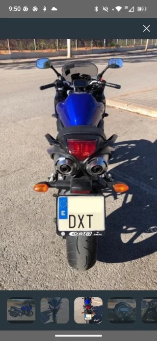 Yamaha FZ6 Naked Azul