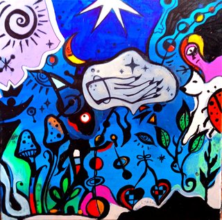 Pintura abstracta original 40x40