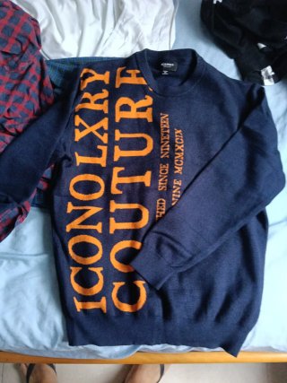 ICONO Jersey Azul Naranja Talla M