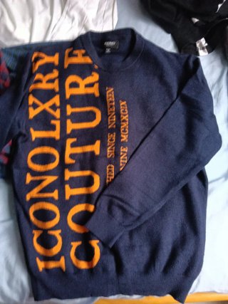 ICONO Jersey Azul Naranja Talla M