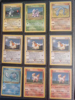 Lote Base Set 1a Edición Español | Cartas Pokemon