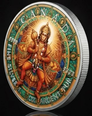 Moneda Plata Hanuman Edición Limitada