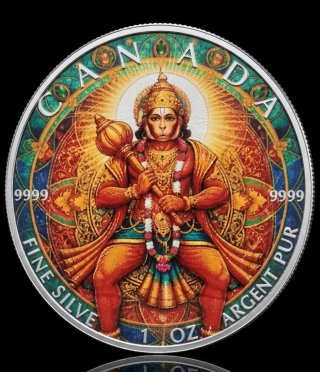 Moneda Plata Hanuman Edición Limitada