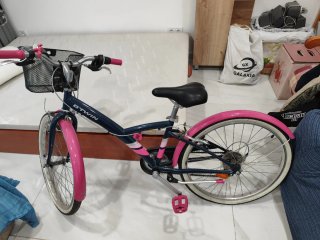 Bicicleta infantil 24 azul y rosa