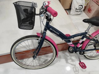 Bicicleta infantil 24 azul y rosa