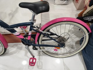 Bicicleta infantil 24 azul y rosa