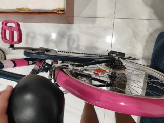 Bicicleta infantil 24 azul y rosa