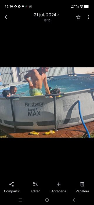 Piscina infantil desmontable