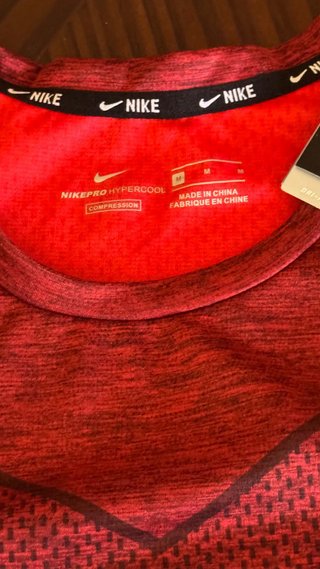 Camiseta Nike Running Talla M Granate