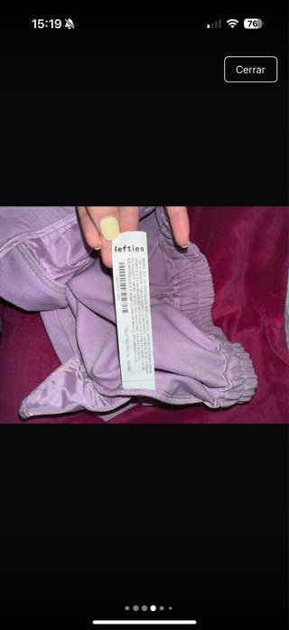 Pantalón rústico morado con pinzas