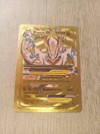 Carta Pokémon M Rayquaza EX Dorada