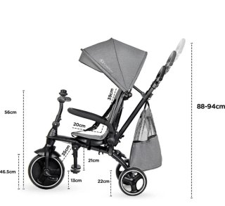 Triciclo infantil Kinderkraft gris