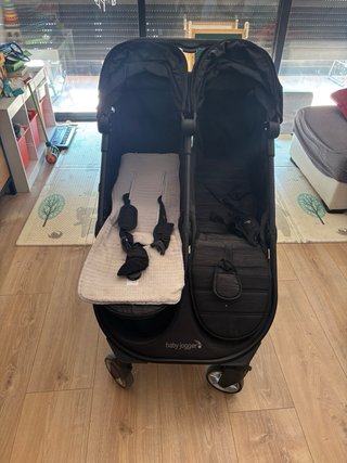 Silla de paseo doble Baby Jogger negra