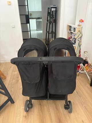 Silla de paseo doble Baby Jogger negra