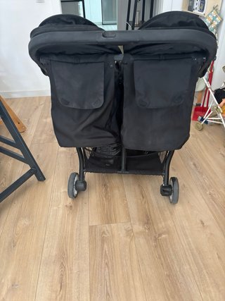 Silla de paseo doble Baby Jogger negra