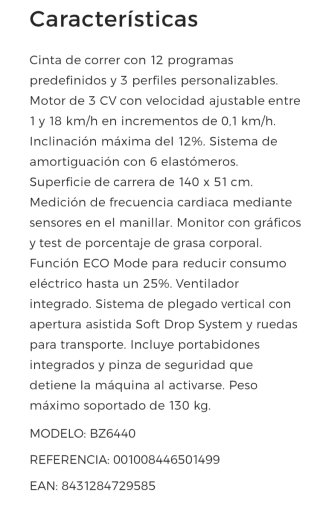 Cinta Correr Bladez Fitness TR202i