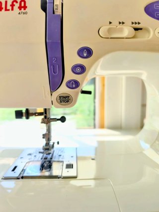 Máquina Coser Alfa 4760 Electrónica Blanca Nueva