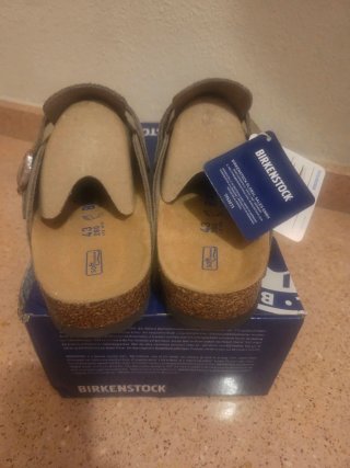 Zuecos Birkenstock NUEVAS Boston Gris Topo Talla43