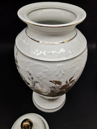 Tibor antiguo Sambo 37 cm. con precioso diseño