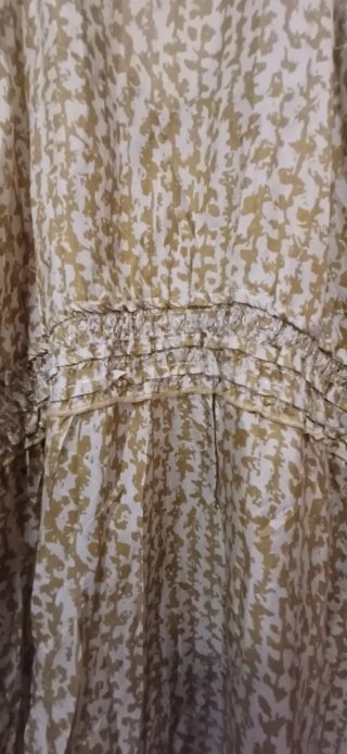 Top Liu Jo seta 100% verde oliva e beige satinato
