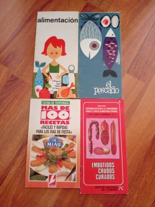 Lote Libros recetas vintage