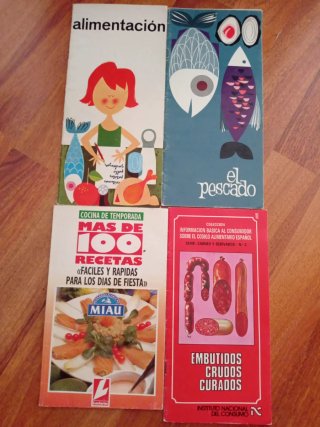 Lote Libros recetas vintage