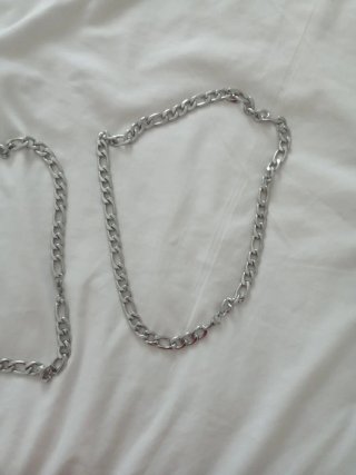 2 collares y 1 pulsera acero inoxidable