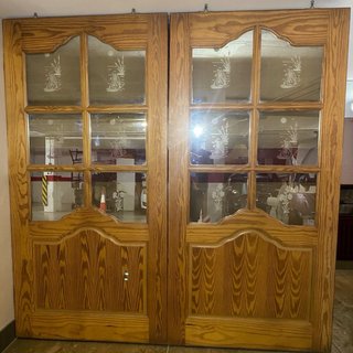 Puertas correderas madera maciza