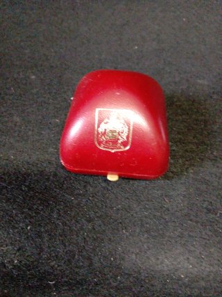 Anillo Plata Antigua Piedra Roja