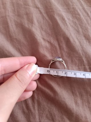 Anillo Plata Ojo de Gato Morado