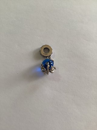 Charm Pulpo Cristal de Murano Azul