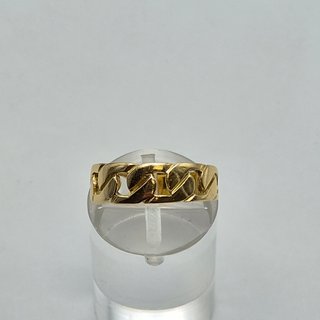 Anillo de oro de 18k. Diseño Cadena. 3.3 g. T-15.
