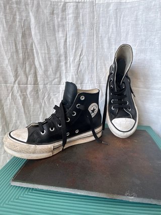 Converse All Star Pelle Nere Tg 35